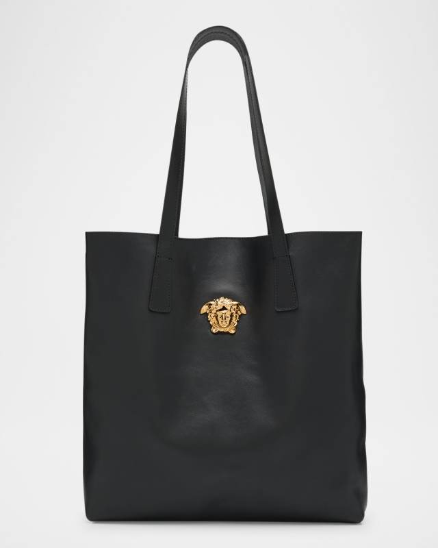 La Medusa North-South Leather Tote Bag